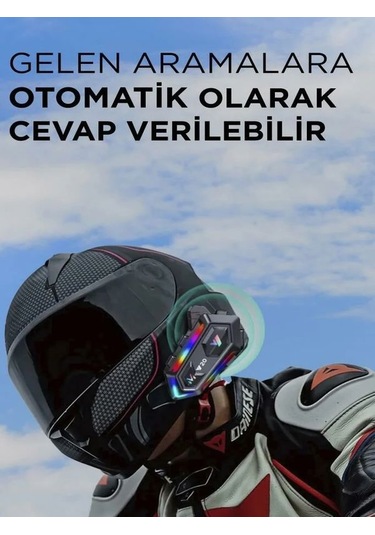 Deanb Y020 Ip67 Sesli Asistan Rgb Hd Ses Bluetooth Intercom