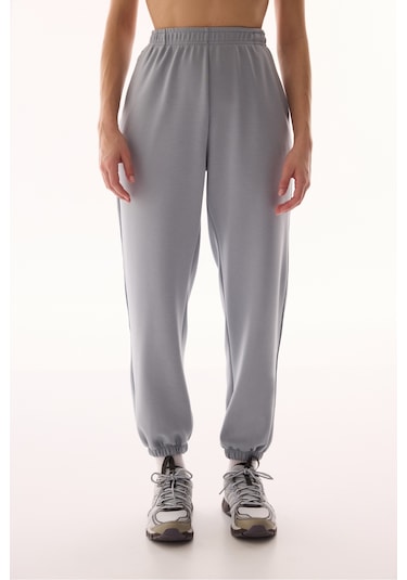 Penti Gri Silky Feel Fermuarlı Jogger Pantolon