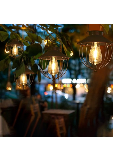 Yaozixa Güneş Enerjili Duvar Takımı Avize, Otomatik Işık Kontrolü, Ip65 Su Geçirmez, 600mah Şarj Edilebilir Pil, Örgü İle Teslim Siyah