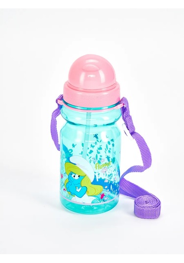 The Smurfs Çocuklar İçin Pipetli Su Şişesi 350 Ml 270507462 Turkuaz