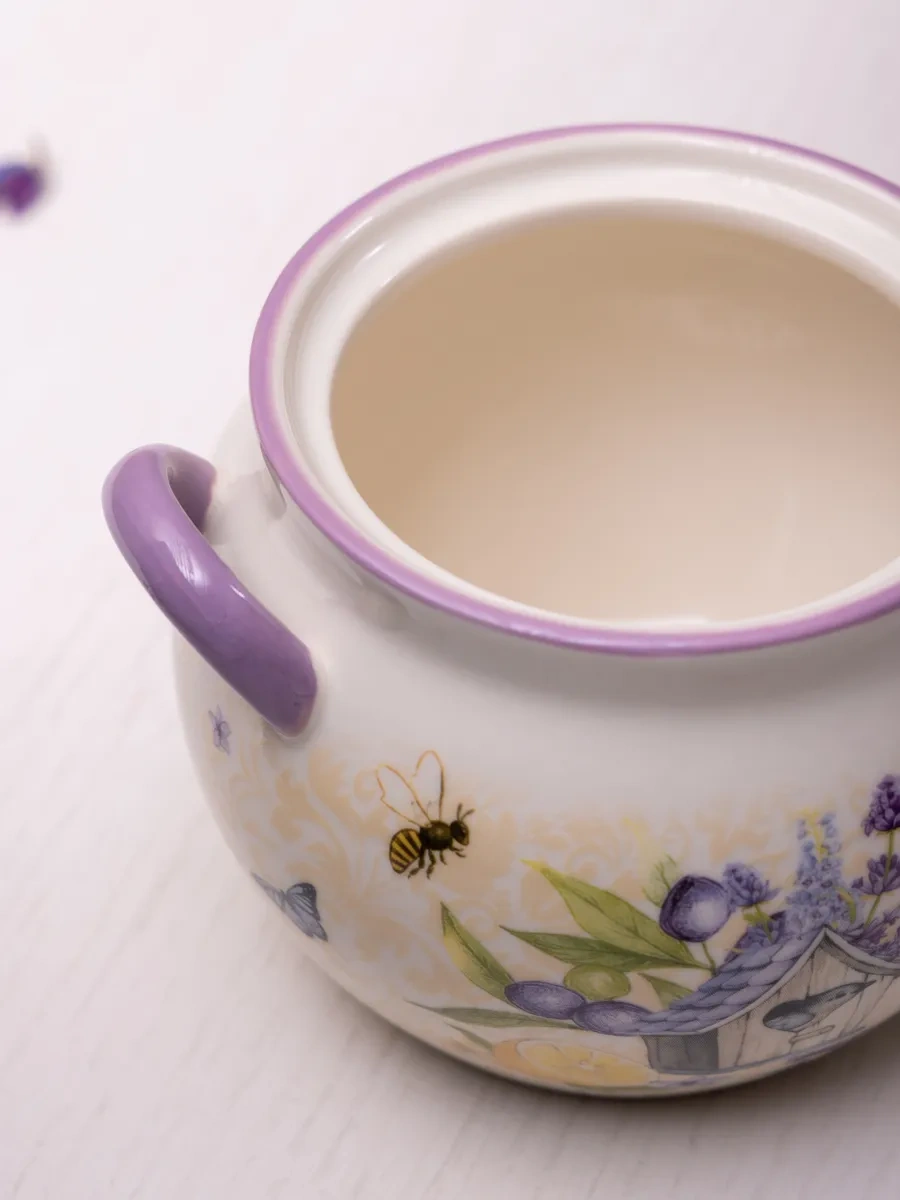 Agness Lavanda 600 Ml Pişirme Kabı Kapaklı 179428502 Beyaz