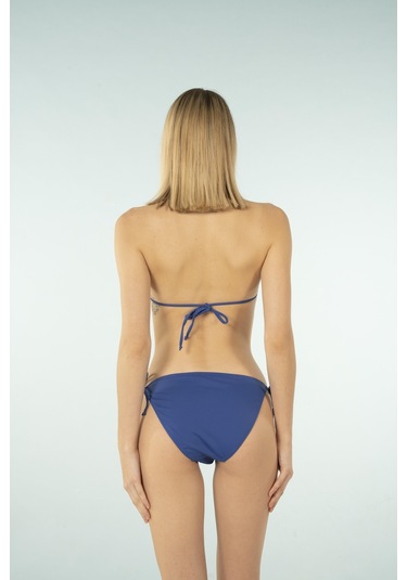 Estiva Üçgen İpli Bikini Takımı - Saks Çok Renkli