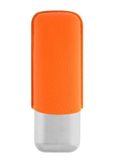 S.t. Dupont Deri Metal Puro Kılıfı Orange/krom 2li 60ring