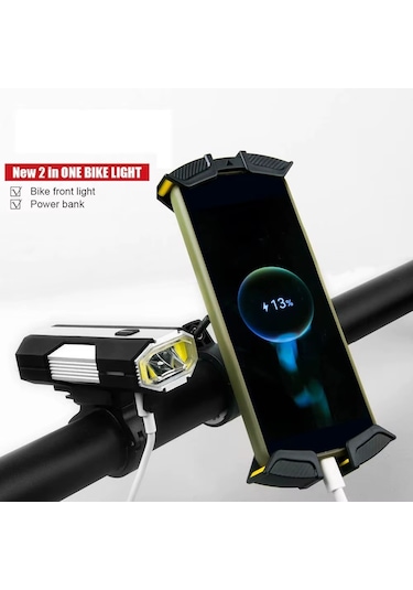Schulzz 700 Lümen 3xt6 Led Usb İle Şarj Edilebilir Bisiklet Farı