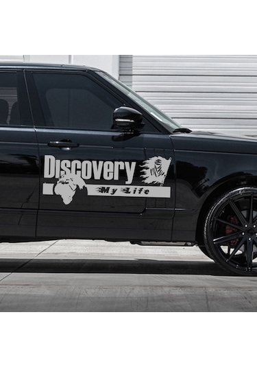 60 X 24 cm - Discovery Dakar Araba sticker. Sağ Sol Set