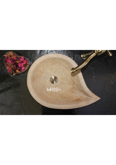 Noche Traverten Damla Model Lavabo