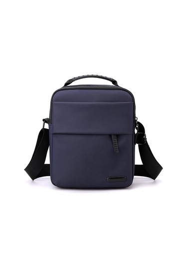 Mavi Çapraz Kol Taşıma Faturası Omuz Çantası Su Geçirmez Rahat Basit Omuz Çantası Trendy Erkek Çantası Mavi