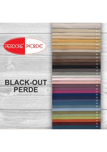 Perdore Blackout Karartma Perde Işık Geçirmeyen Perde Fon Perde