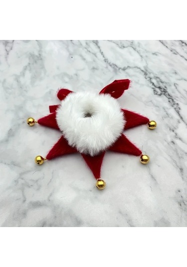 Elmpaly Kırmızı Xs Evcil Hayvan Atkısı: Yumuşak Polar Astarlı, Çanlı, Tüm Mevsimler İçin