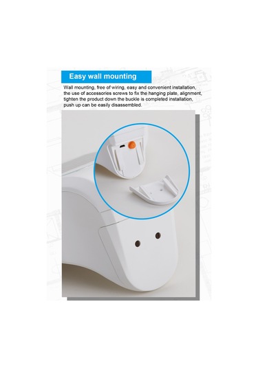 Suofeng Dış Mekan Güneş Enerjili Radar Sensörlü Ip65 Su Geçirmez Duvar Lambası - Beyaz Kasa Beyaz Işık Beyaz