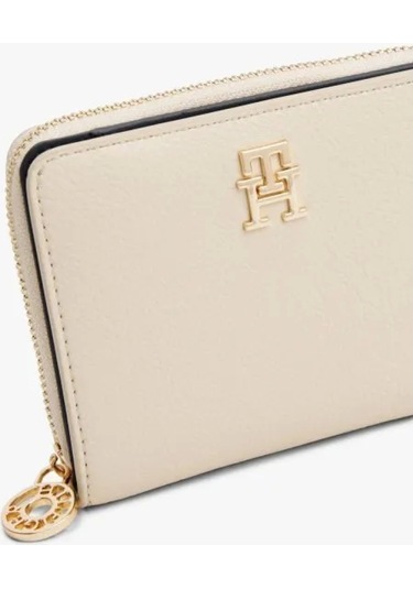 Tommy Hilfiger Th Dıstınct Med Za Kadın Bej Cüzdan Aw0aw17473acı Bej