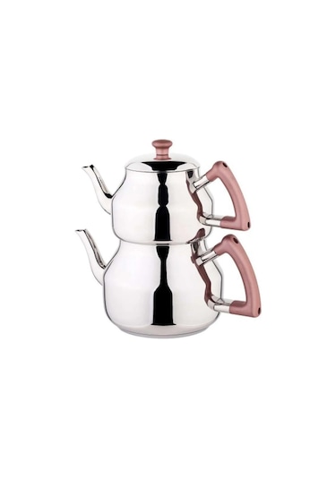 Özkent K-316 Marmaris Mega Boy Sade Çaydanlık Rose Gold