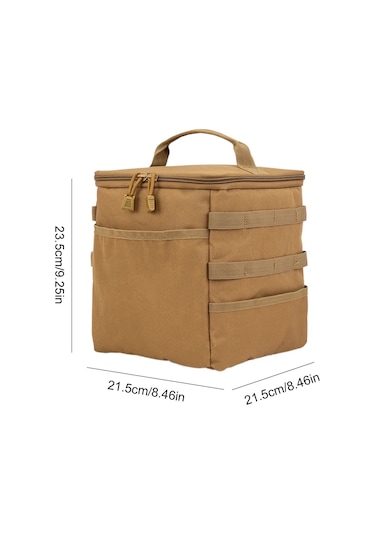 10l Kamp Saklama Çantası Büyük Kapasiteli Gaz Tankı Saklama Çantası Çok Green Polonya Yeşil