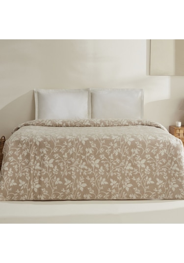 Karaca Home Cintia Çift Kişilik Akrilik Battaniye Sütlü Kahve Kahverengi