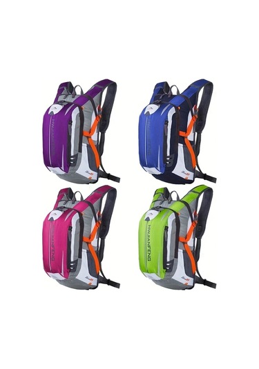 Xuweiwei Peacock Blue 18l Büyük Sırt Çantası Ayarlanabilir Askı Nefes Alabilir Tasarım Dayanıklı Fermuar Altın