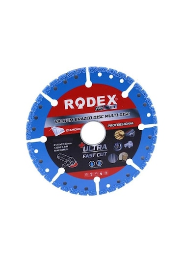 Rodex Vakum Kaynaklı Elmas Testere Sağlam Uzun Ömürlü Çok Amaçlı Kesme Diski 125 Mm Rrm125m