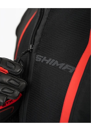 Shima Mesh Pro 2.0 Korumalı Motosiklet Montu Siyah Beyaz Kırmızı