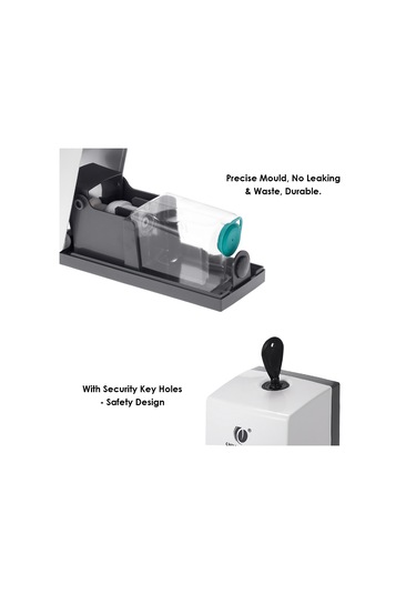 Leezsing Chuangdıan 500ml Duvara Monte Manuel Köpük Sabunluk Sıvı El Temizleyici Tuvalet Losyon Dispenseri Hastane Otel Sabun Kabı