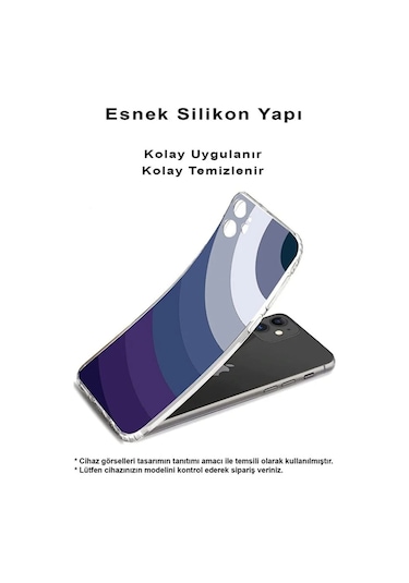 Realme 11 Pro Plusile Uyumlu Renk Cümbüşü 5 Baskılı Kamera Korumalı Şeffaf Kılıf