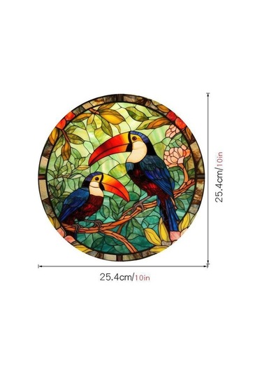 Pazly Yenilik Suntek Sinek Magideal Kuşu Ev Çıkartması Çıkarılabilir Cam Ms Ahşap