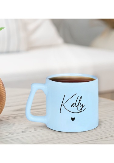 Bk Gift Kişiye Özel İsimli Pastel Mavi Middle Kupa Bardak-1, Arkadaşa Hediye, Ev Hediyesi, Doğum Günü Hediyesi, Ofis Hediyesi Kobitmeyencom30010 Bk Gi