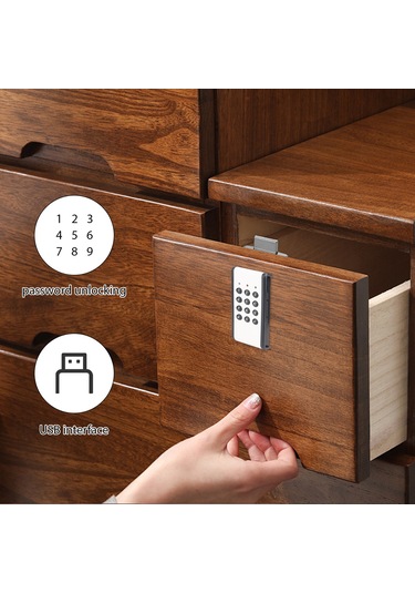 Geeroyoo Dokunmatik Şifreli Akıllı Kilit - Dolap, Gardırop, Ayakkabı Dolabı İçin Abs Malzeme 4xaaa Pil Gerekli
