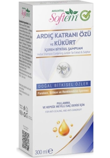 Aksu Vital Softem Ardıç Katranlı ve Kükürtlü Şampuan 400 ML