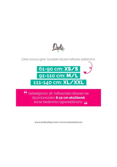 Owli Doğum Sonrası Korse Siyah