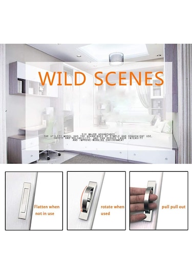 Tatami Gömme Kapı Kolu Kullanışlı Çinko Alaşımlı Gizli Kulplar Gizli Gömme Zemin Topuzu Siyah