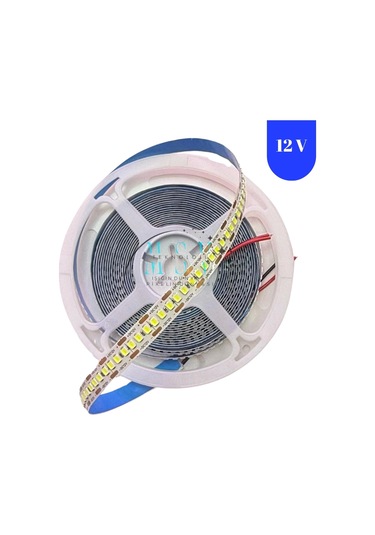 12 Volt 2835 Smd 240 Led 10mm 6500k Beyaz Işık İç Mekan 5 Metre Şerit Led 5 METRE