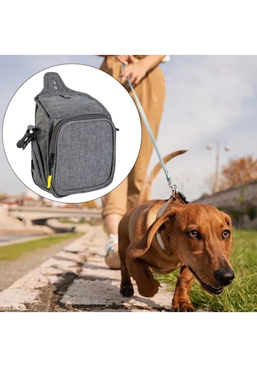 Homyl Köpek Ödül Poşeti Su Geçirmez Maması Açık-gri