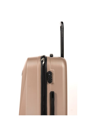 Polo&Sky Elmas Model Gold Renk Büyük Boy Valiz Bavul