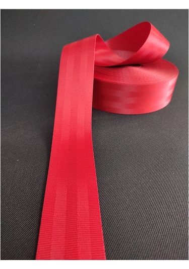 Renkli Emniyet Kemeri Kolonlu 6 Metre 2 Kemer İçin Kan Kırmızı