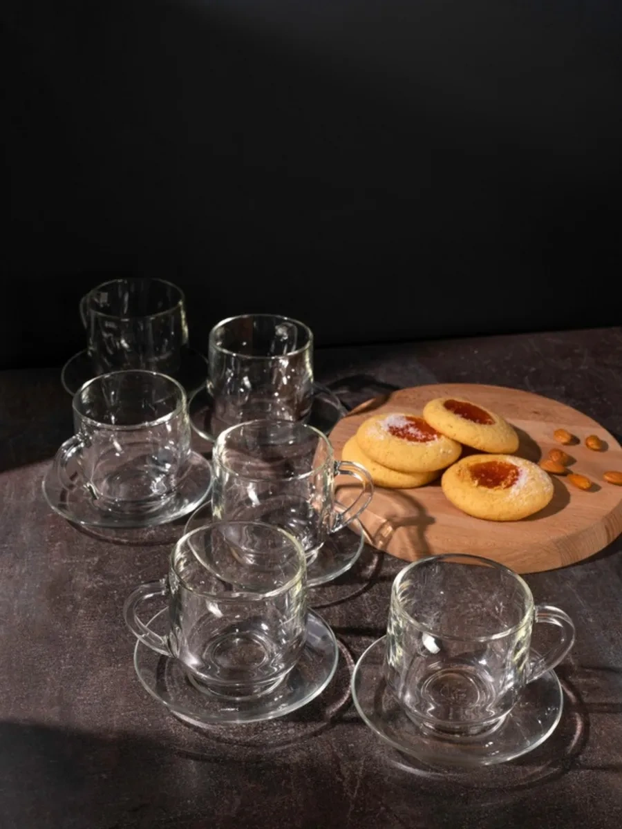 Purecrystal Çay Ve Kahve İçin Fincan Ve Tabak Seti 6 Parça 313126184 Beyaz