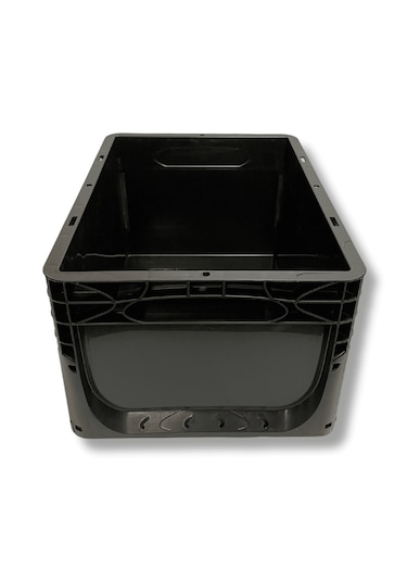 Alpbx 1.kalite Siyah Plastik Kasa 40x30x22 Cm - Kutu 21 Litre