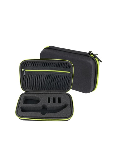 Gajeena Philips Oneblade Qp150 İçin Eva Dayanıklı Sert Kılıf - Su Geçirmez Ve Darbeye Dayanıklı Saklama Çantası Sarı - Siyah