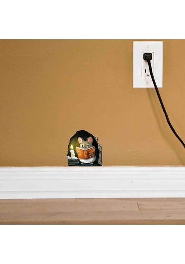 Fare Deliği Duvar Stickerı 3d Çıkartmalar 8 8 8 Diğer