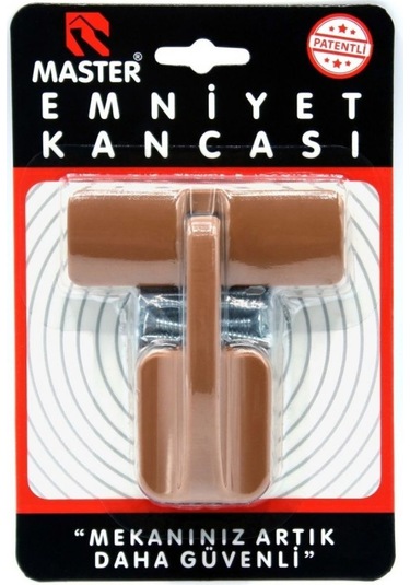 Master Emniyet Kancası Açık Kahve Beyaz