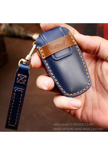 Novahub Hallmo Ford Focus B Uyumlu Araba Sığır Derisi Anahtar Kılıfı Siyah