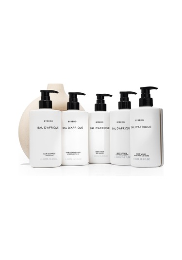 Byredo Şampuan 450 ML + Saç Kremi 450 ML + Duş Jeli 450 ML + Vücut Losyonu 450 ML + El Sabunu 450 ML