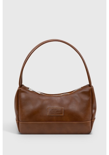 Housebags Kadın Kahverengi Baguette Çanta 197 Kahverengi Nova