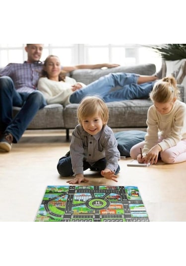 Zhltoys Çocuk Oyun Matı Mutlu Şehir Hayatı 83x57 Cm