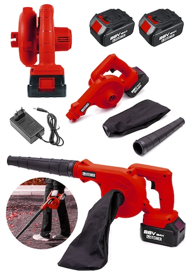 Steiner ST-88V Akülü Hava Körüğü Yaprak Üfleme Makinesi Kırmızı