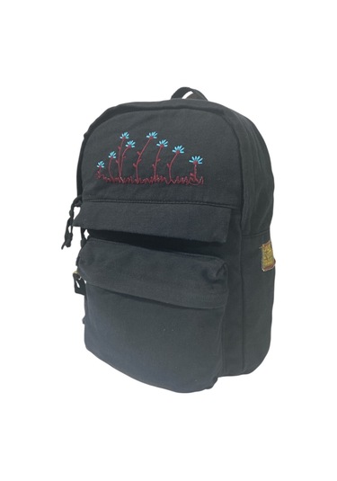 Kaliteli Salaş Küçük Boy Siyah Vintage Disayn Günlük Sırt Gezi Çantası 25x30cm Turkuaz