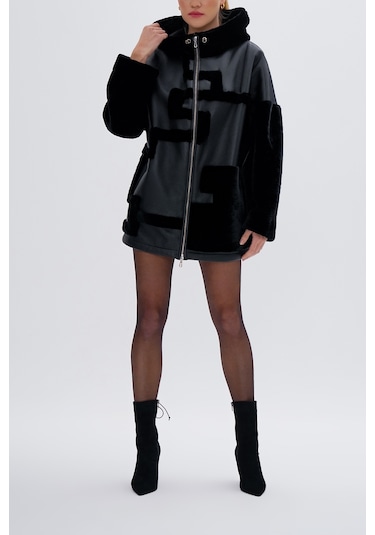 Valmenti Kadın Kürk Siyah Mont 616 6472 Bn Kurk Sk24/25 Sıyah Siyah