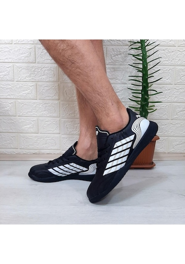 M.p 1351 Siyah-beyaz Kaymaz Taban Futsal Futbol Ayakkabı Siyah - Beyaz