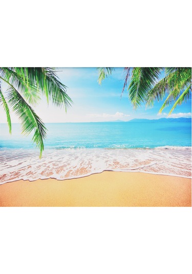 Youtek "profesyonel Fotoğraf Çekimi İçin 2.1x1.5m Polester Deniz Manzaralı Fon Perdesi" Beyaz