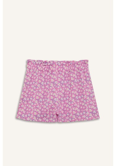 Defacto Kız Çocuk Desenli Esnek Belli Şort E5699a825hspn659 Pembe