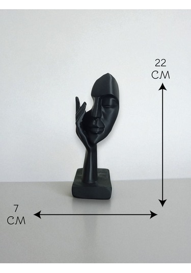 Dekoratif Yüz Figürü 22x7 Cm Modern Masa Aksesuarı