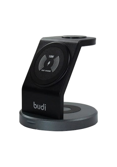 Budi WL4200 Wireless Charger 3-in-1 15w Kablosuz Şarj Ünitesi